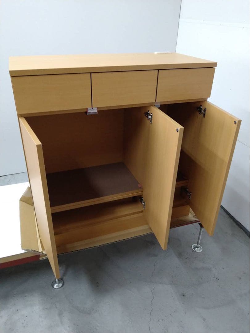 7059 シンプルキャビネット幅90 ホワイト