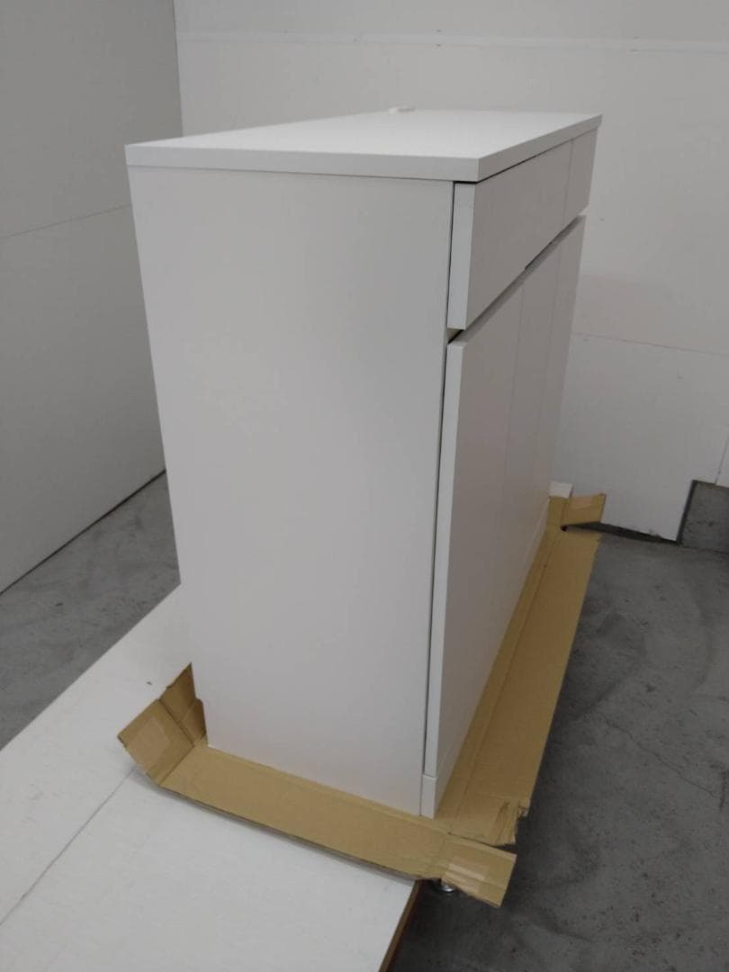 7059 シンプルキャビネット幅90 ホワイト