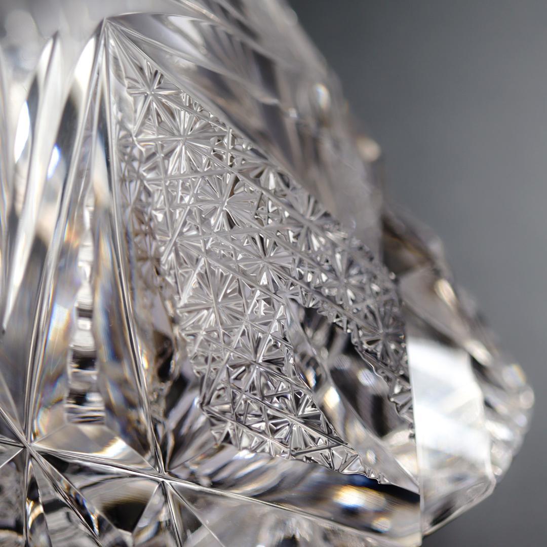 HOYA クリスタル ロックグラス 300ml オールドファッション 箱付 美品