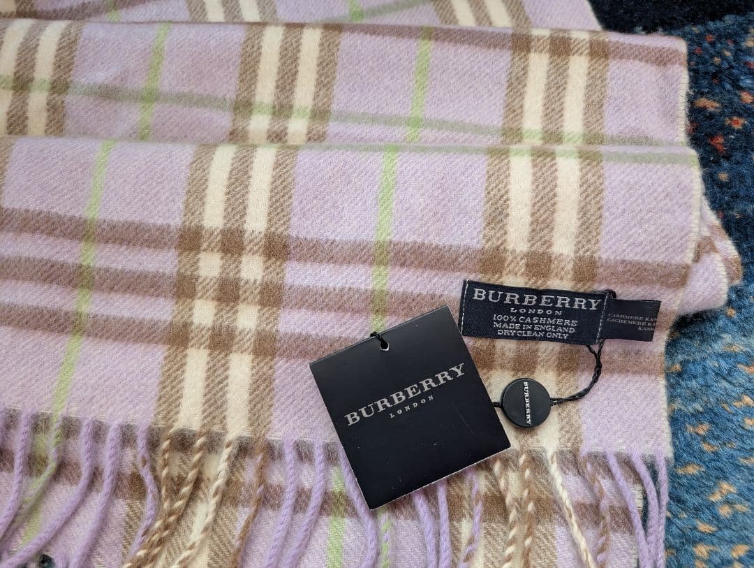 バーバリ　カシミヤ　マフラー