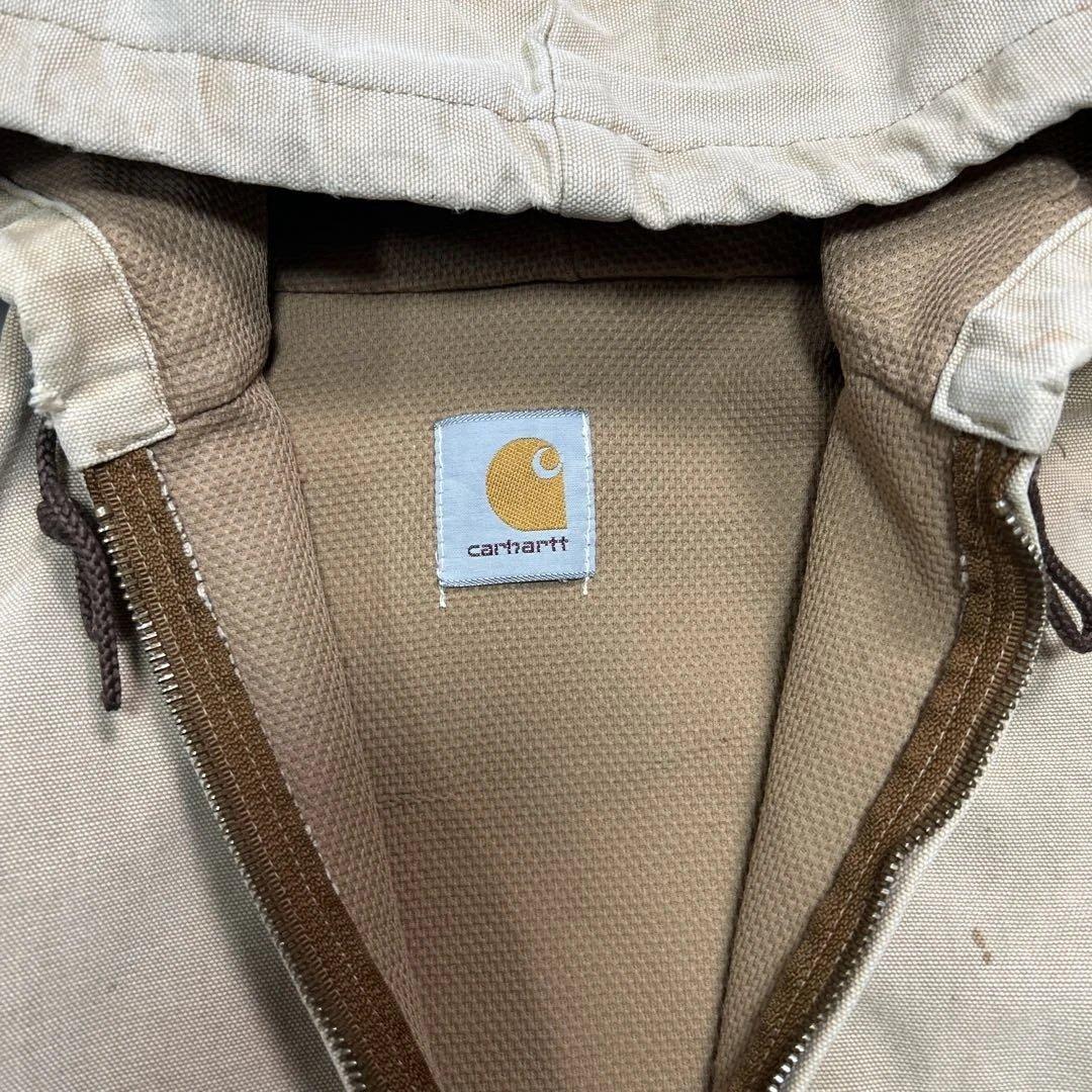 Carhartt アクティブジャケット カーハート ベージュ 雰囲気 ボロ 古着