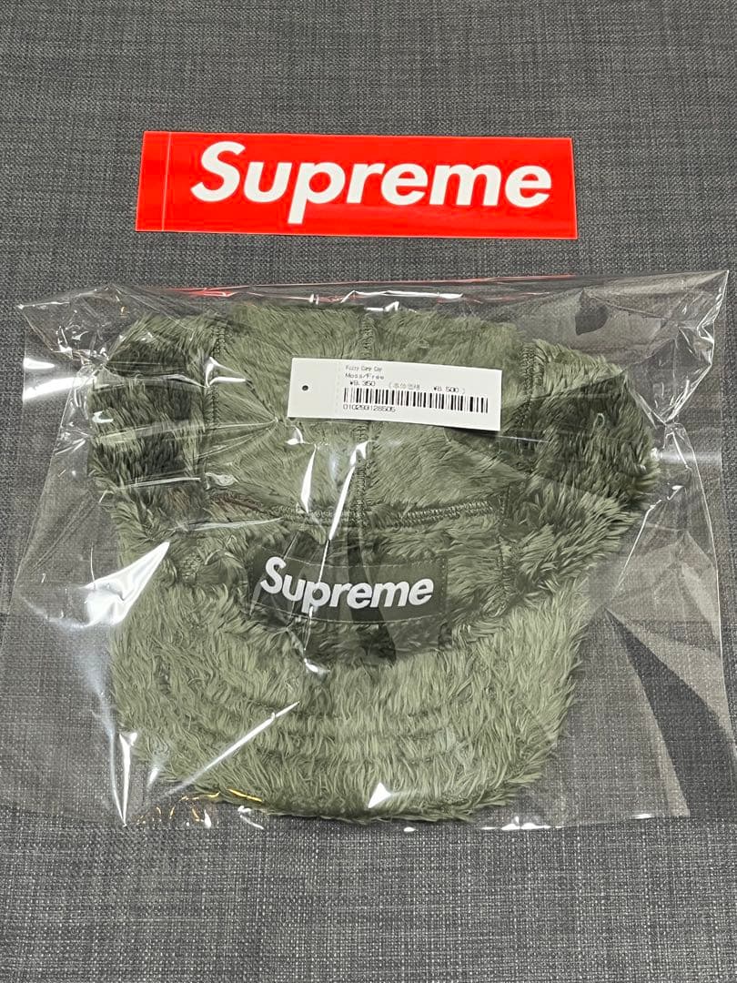 Supreme Fuzzy Camp Cap Moss Olive オリーブ