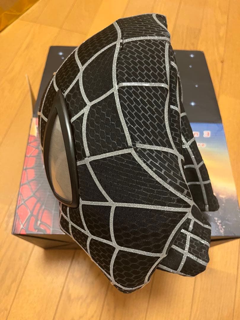 【新品未使用】スパイダーマンハイクオリティ マスク レプリカ黒