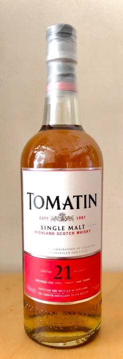 トマーティン 21年 カスクストレングス Tomatin 2400本 限定