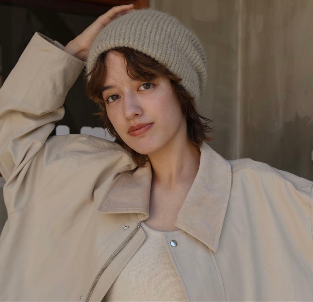 新品未使用⭐︎タグ付　CALME loose fit beanie ivory