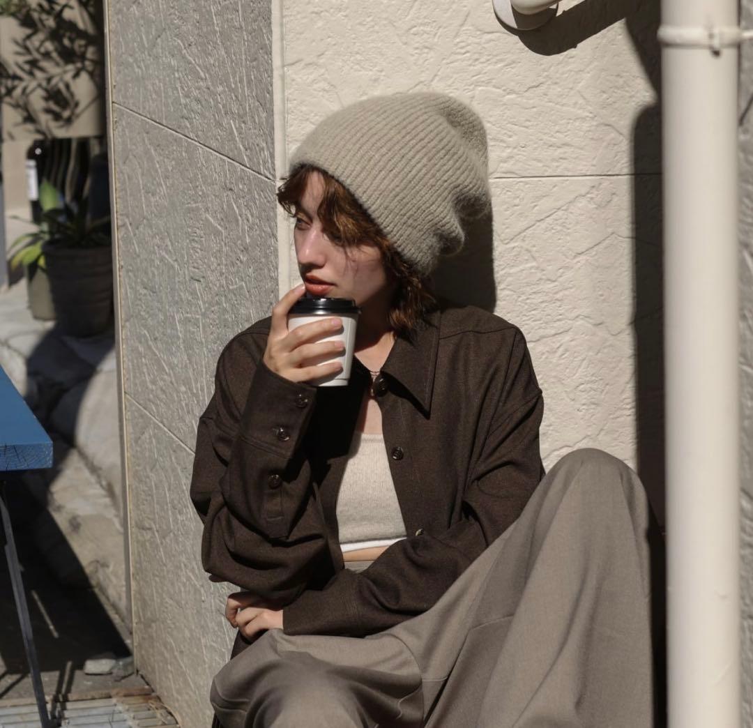 新品未使用⭐︎タグ付　CALME loose fit beanie ivory