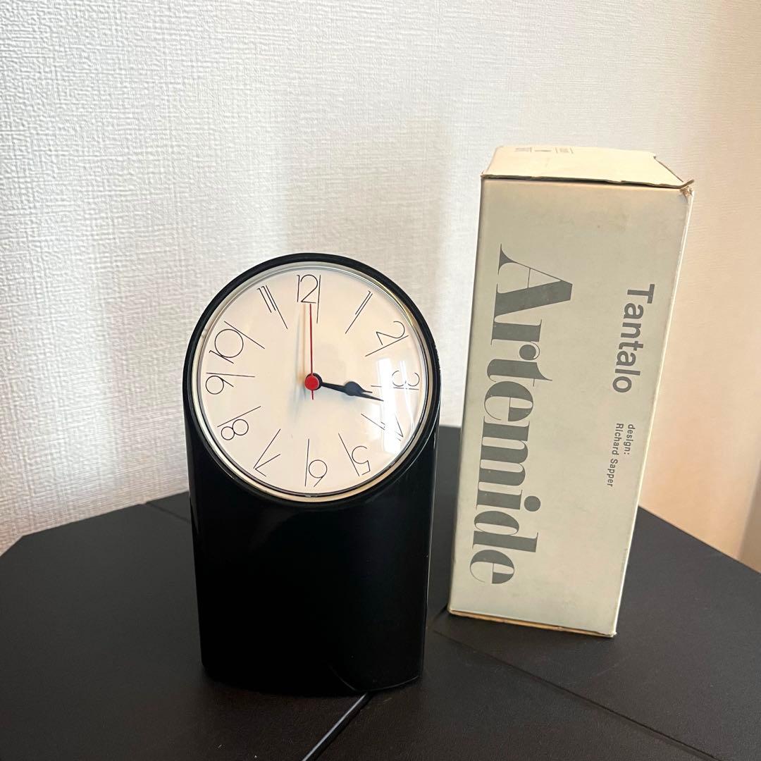［希少］Artemide Tantaloタンタロ置時計 アナログMOMA BK