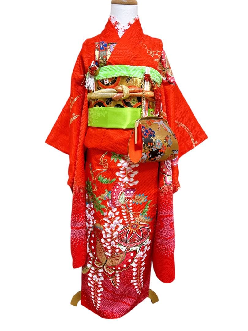 お買い得品♡七五三　7歳　女の子　フルセット　一式　赤系
