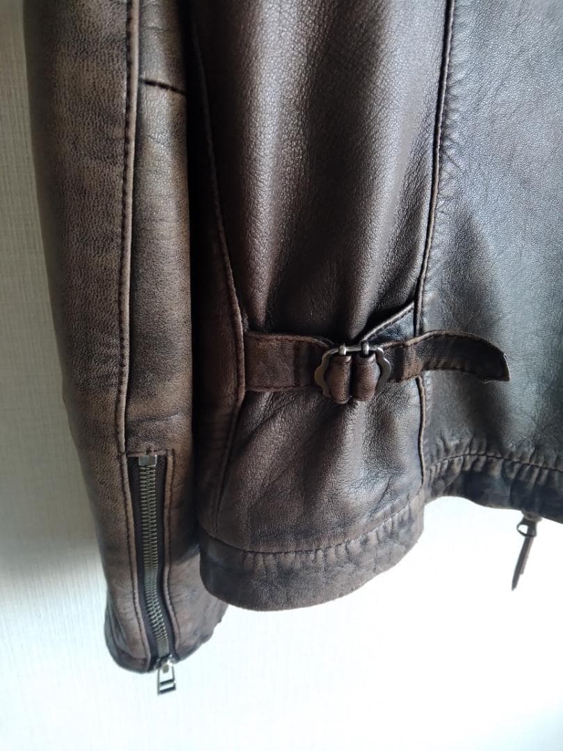 【最終値下げ】定価10万☆Harrissビンテージ 最高級ラムレザージャケット