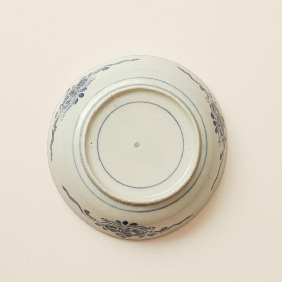 伊万里　古伊万里　江戸　中期　深皿　なます 皿　花唐草　鳳凰