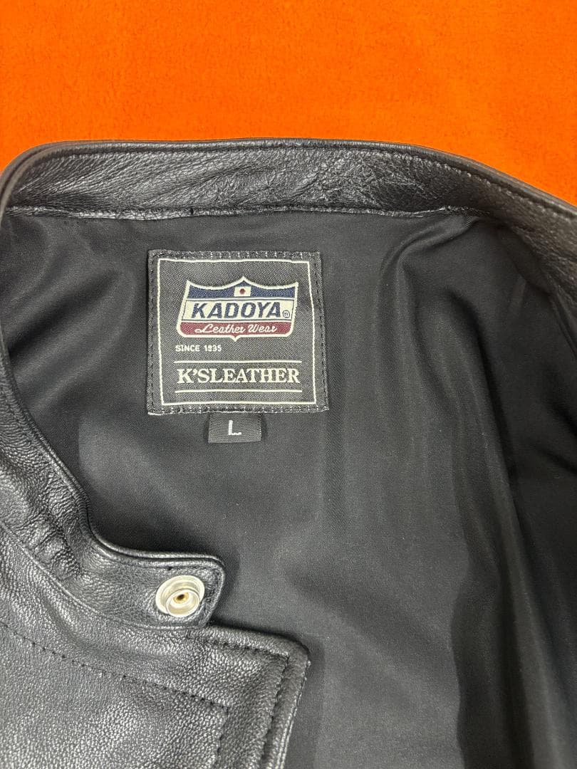 ■KADOYA■ K'S LEATHER■FENNEL　ゴートスキン■L■