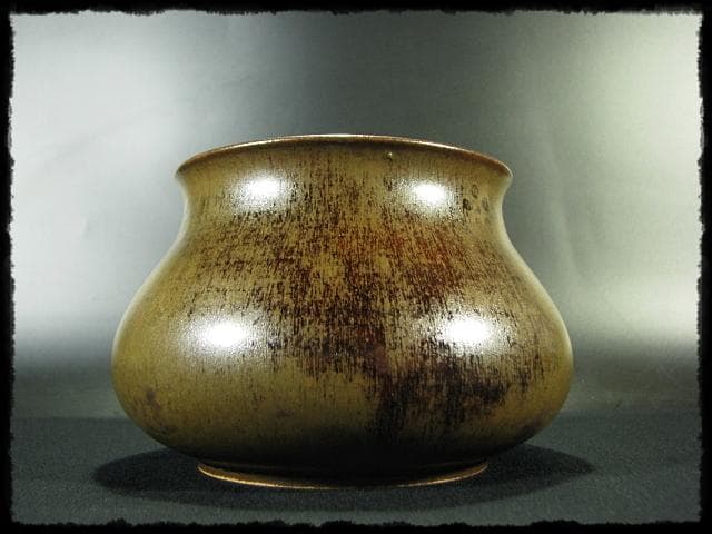 膳所 ぜぜ 口梅鉢 エフゴ 餌袋 建水 岩崎 新定 遠州 茶道具 f197