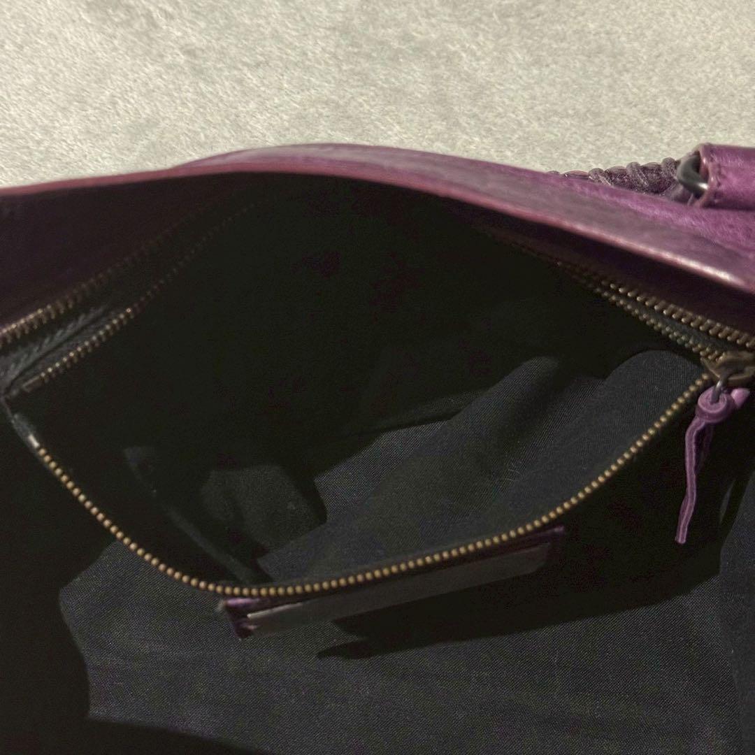 バッグ Balenciaga The City Shoulder Bag Purple