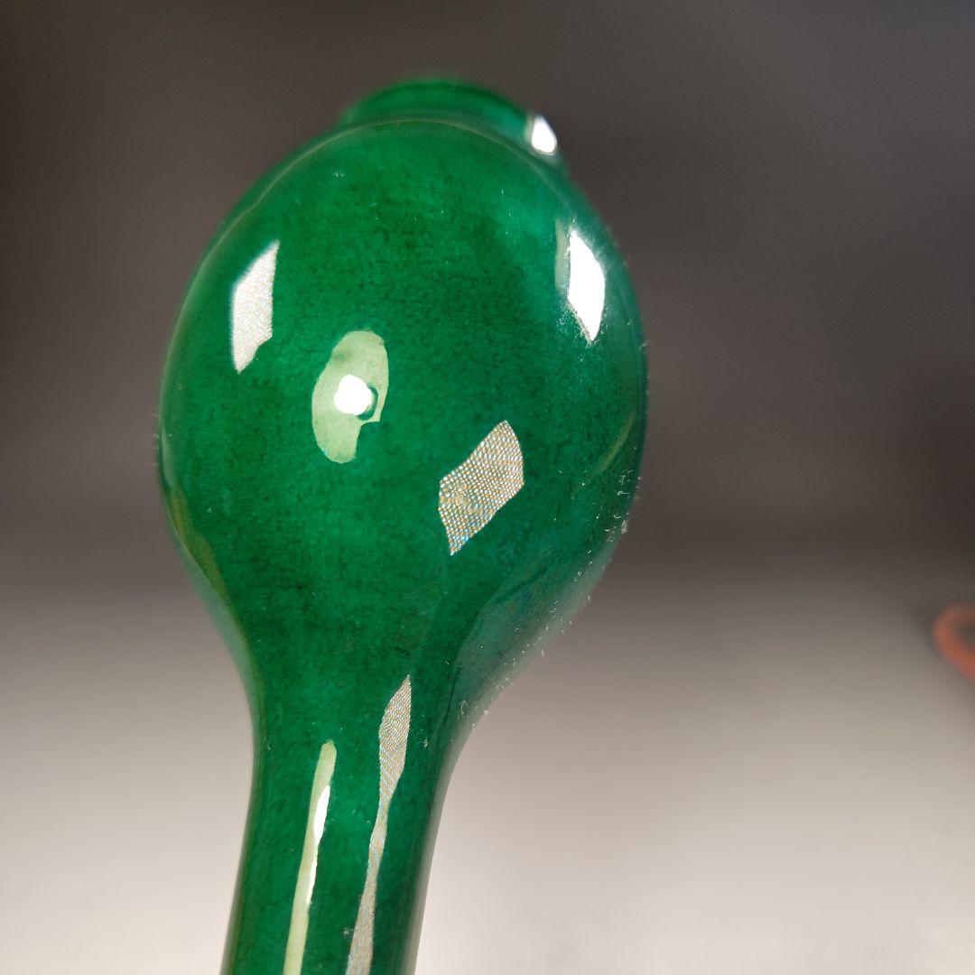 ウ241 花瓶『永楽善五郎造』『交趾鶴首　花入　共箱』茶道具　花器