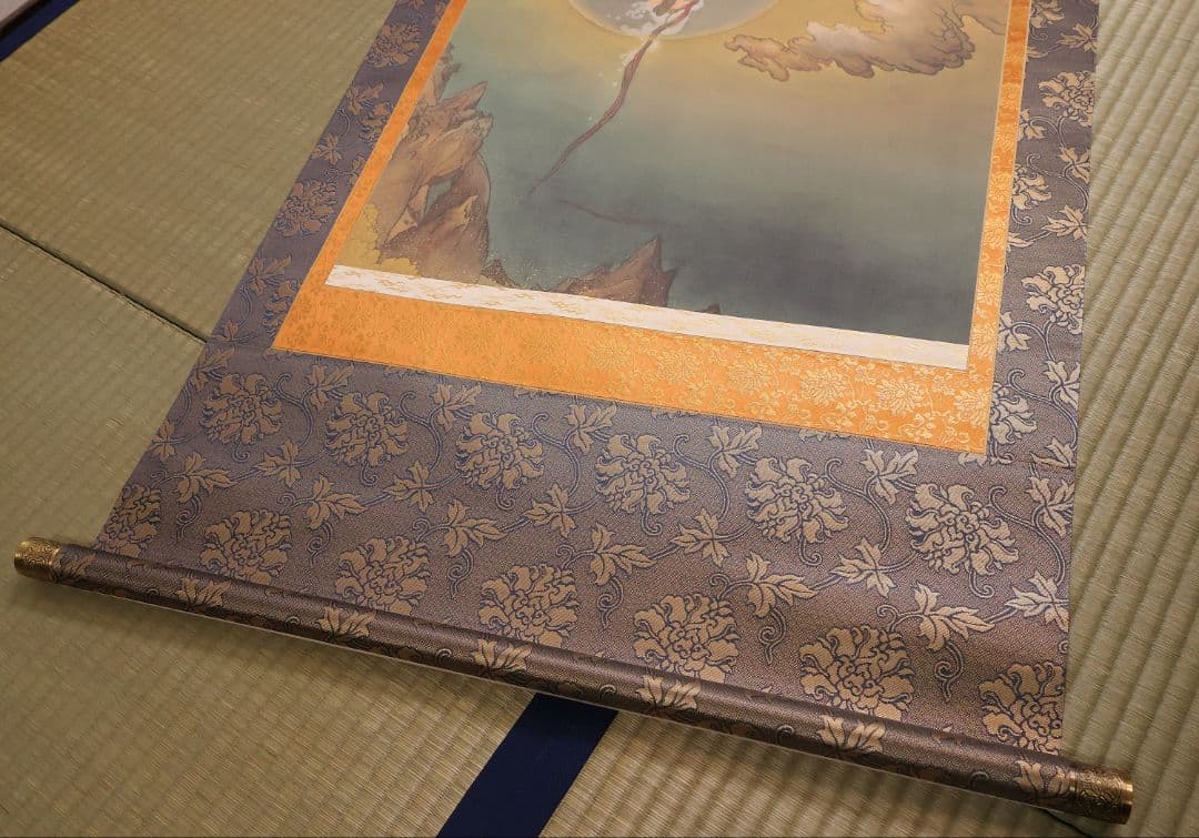 【複製】大塚工藝社 狩野芳崖 悲母観音 限定300部 絹本 掛軸 【MA704】