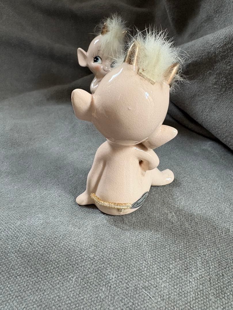 陶器製人形 3体セット　Vintage Rare Charmcraft