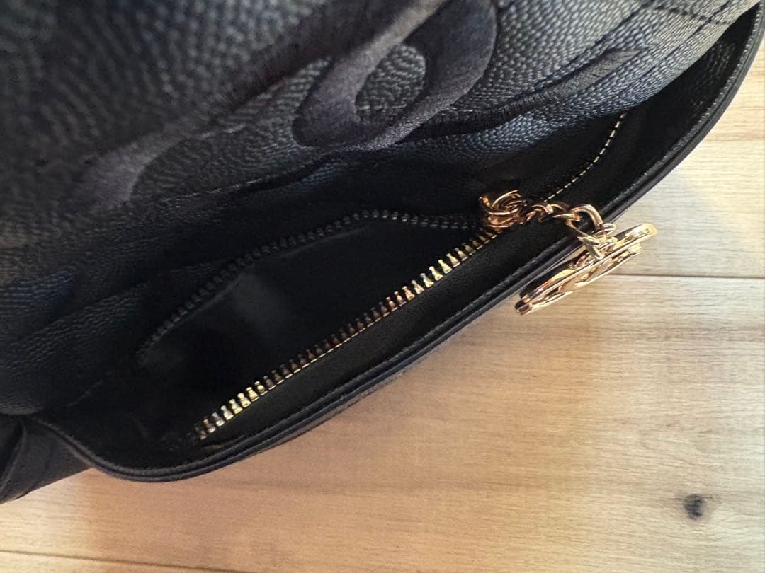 シャネル ブラック リュック ノベルティ キャビア調 年末限定価格！