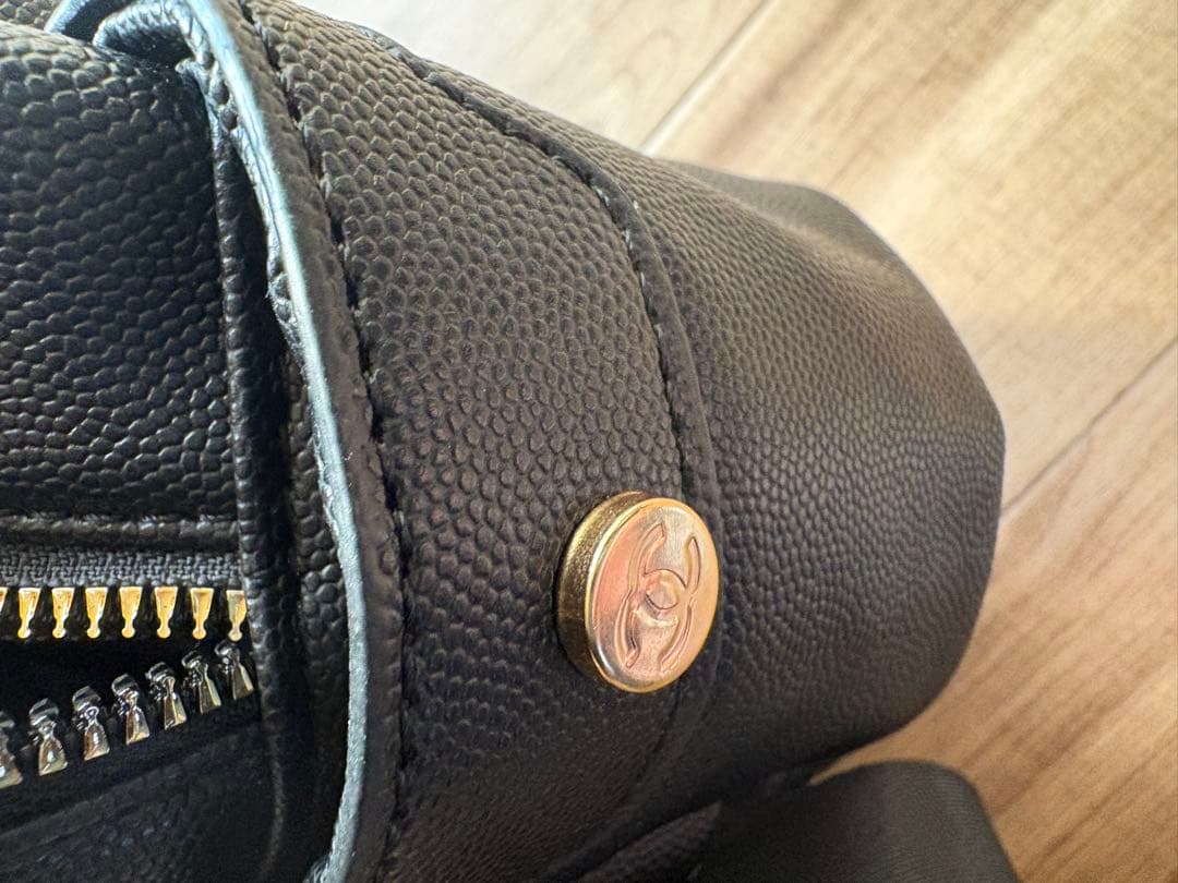 シャネル ブラック リュック ノベルティ キャビア調 年末限定価格！