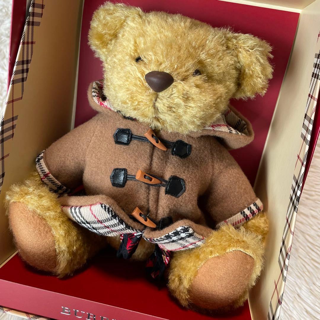 BURBERRY バーバリー　テディベアダッフルコート スカーフ　箱あり