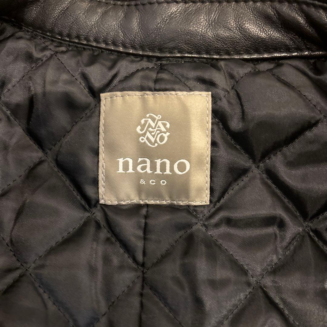 (美品)ナノユニバース　ライダースジャケット