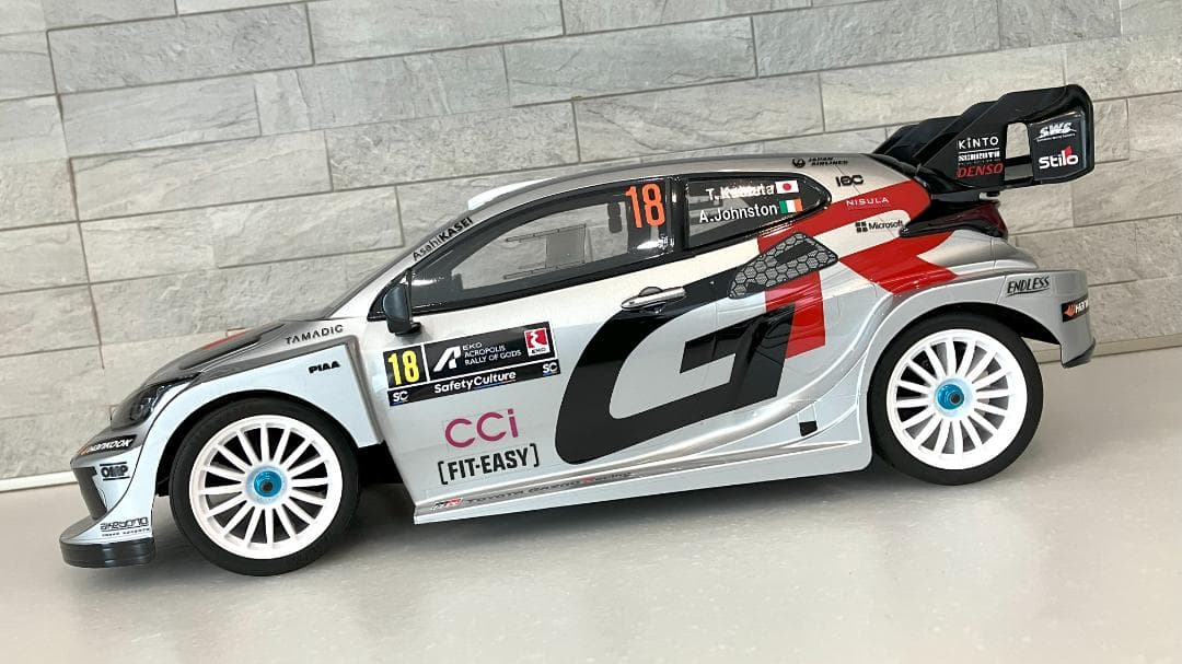 タミヤRCボディ ヤリス WRC2025 ラリーギリシャ・アクロポリス 勝田選手