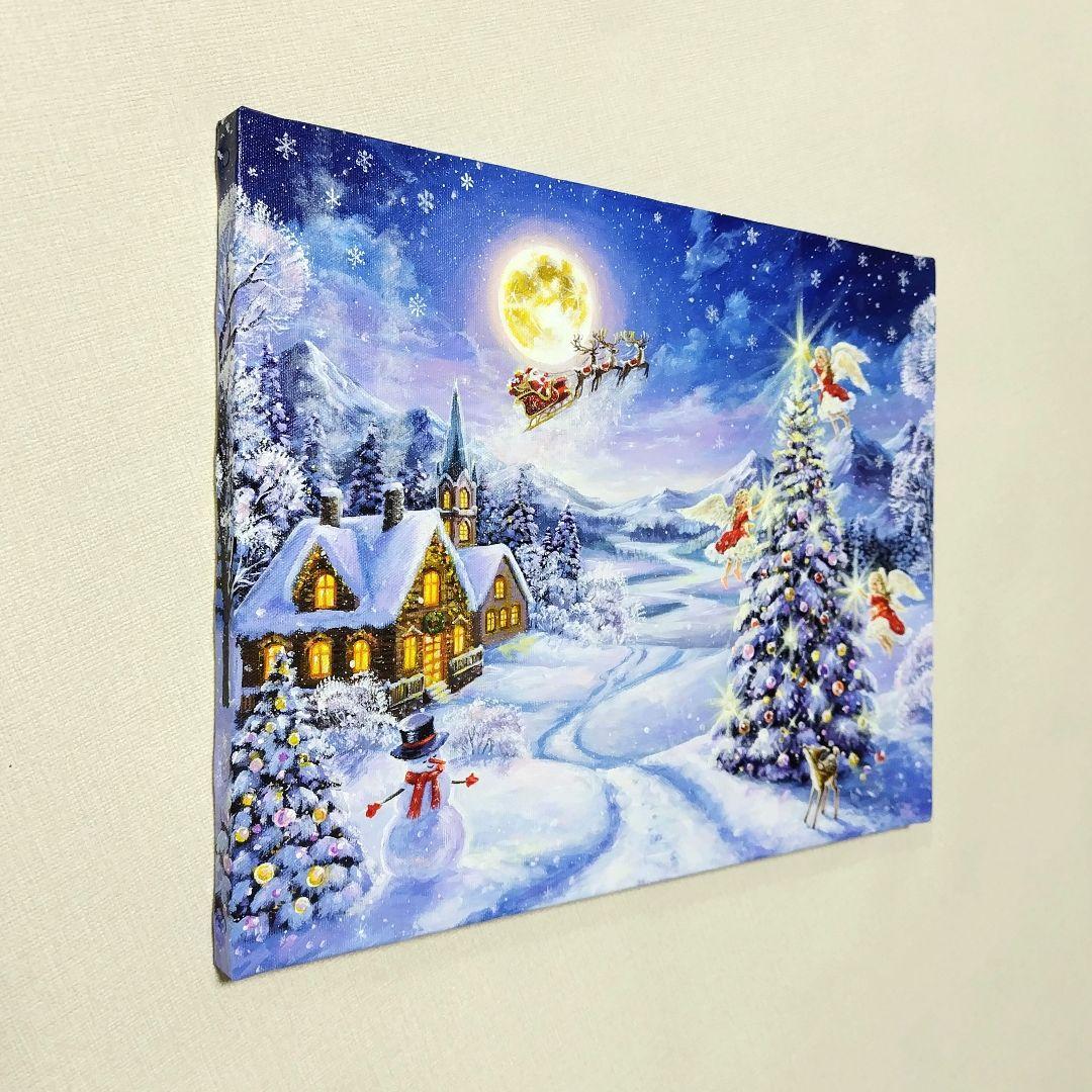 マ*Y様 【聖なる夜の贈り物】アクリル画 F6 風景画 絵画