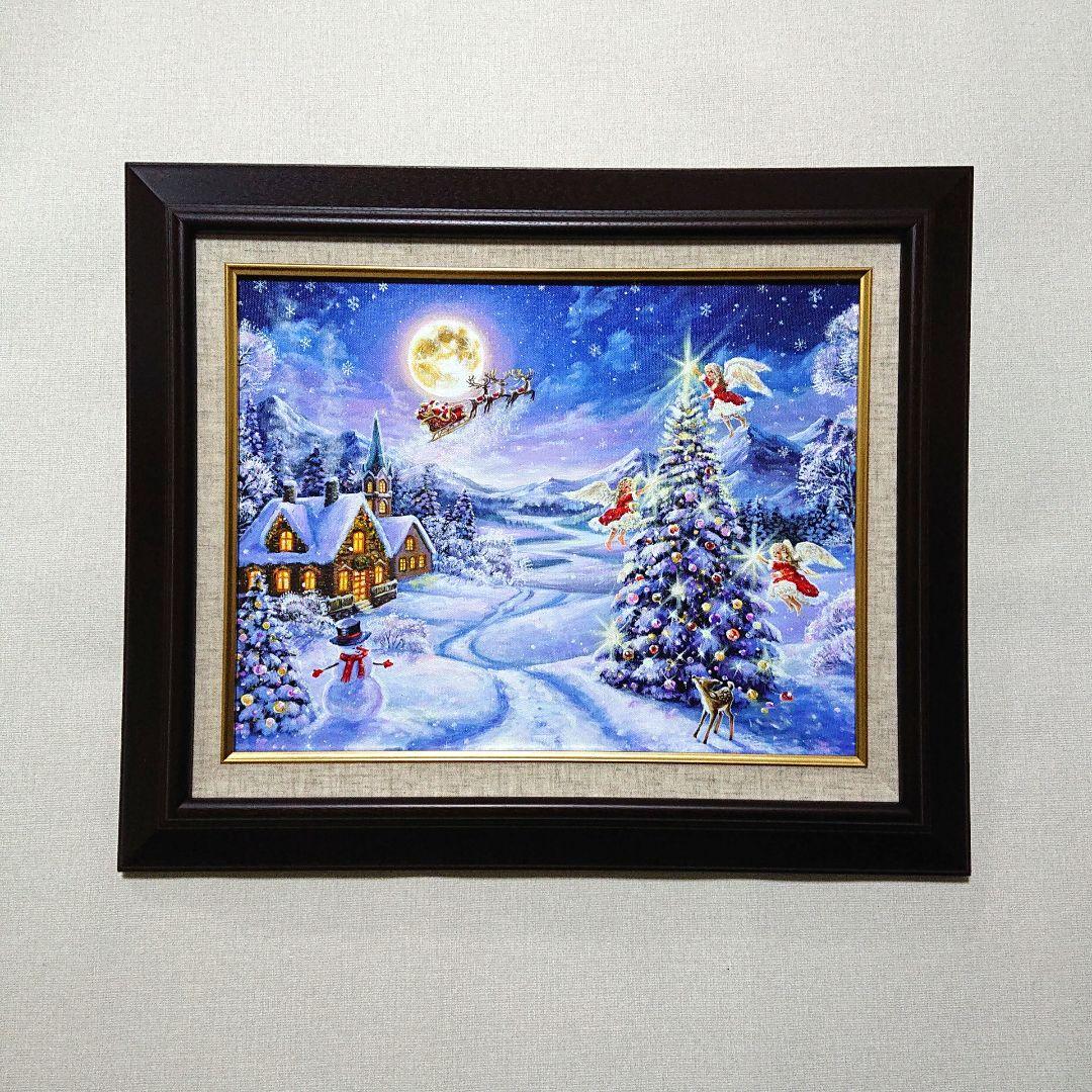 マ*Y様 【聖なる夜の贈り物】アクリル画 F6 風景画 絵画