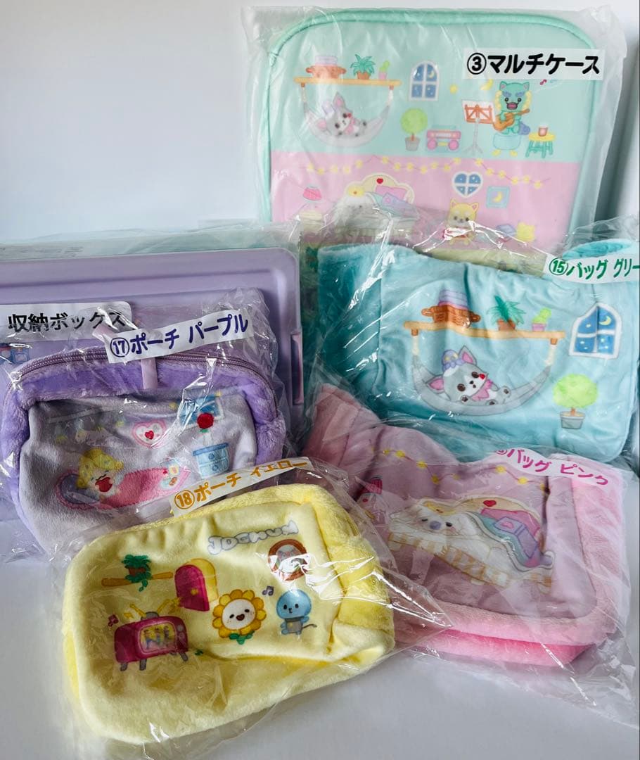 ジェオチャム1番くじ　指人形(11人)他7点セット