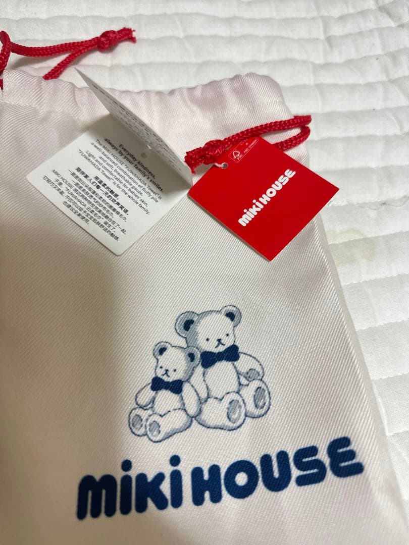 新品　ミキハウス　ふわはだたおる　バスタオル