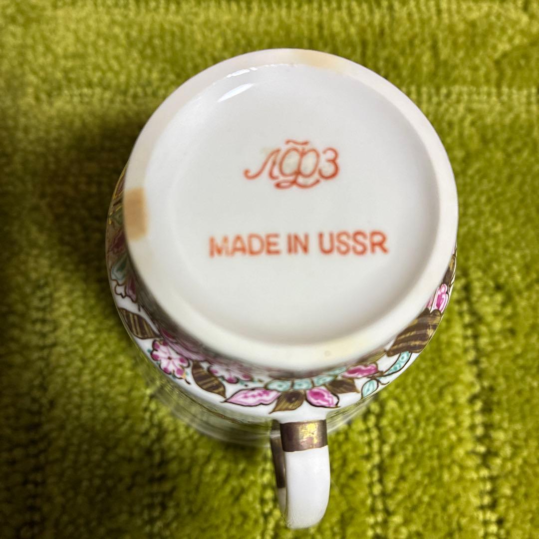 超希少❗ヴィンテージ　ロモノーソフ　ロシア　カップ&ソーサー　2組セット