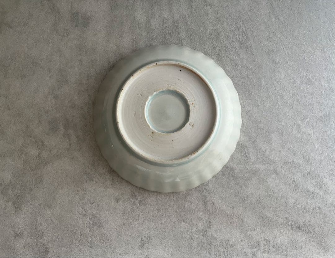 古伊万里 白磁 輪花 膾皿 なます皿 4客 江戸時代