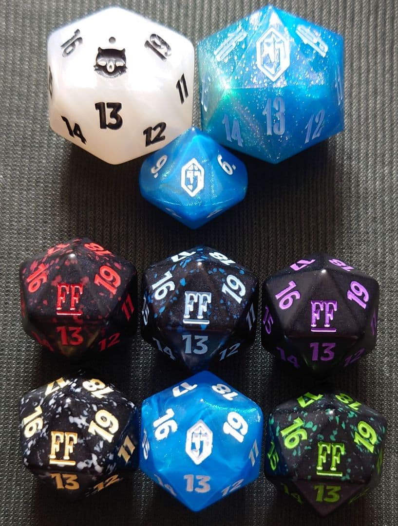 mtg 絶版 ２０面 クリスタルダイス など コンプ9個セット fin ff