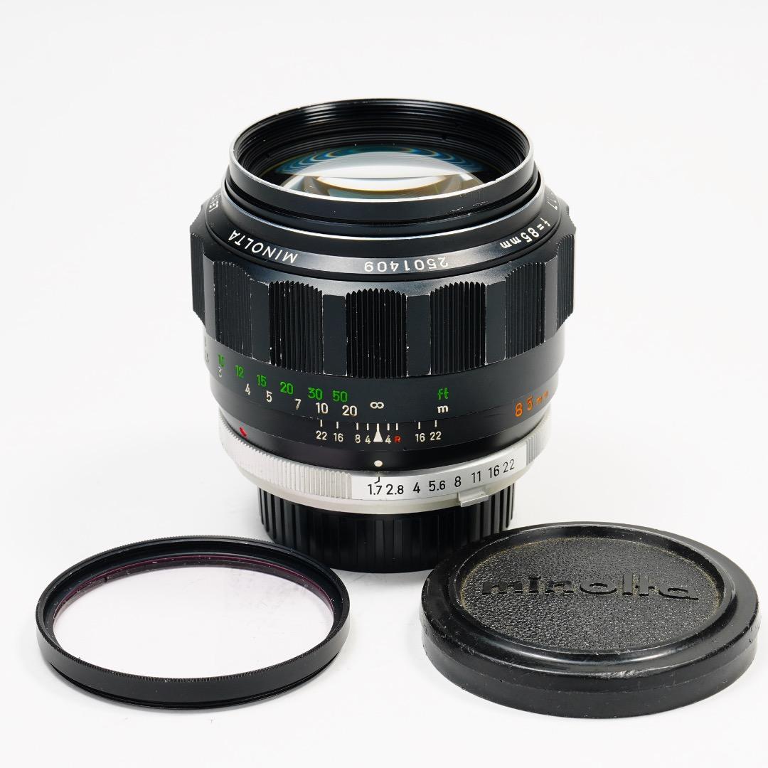 【虹ゴ】ミノルタ MC-ROKKOR PF 85mm F1.7 前 409