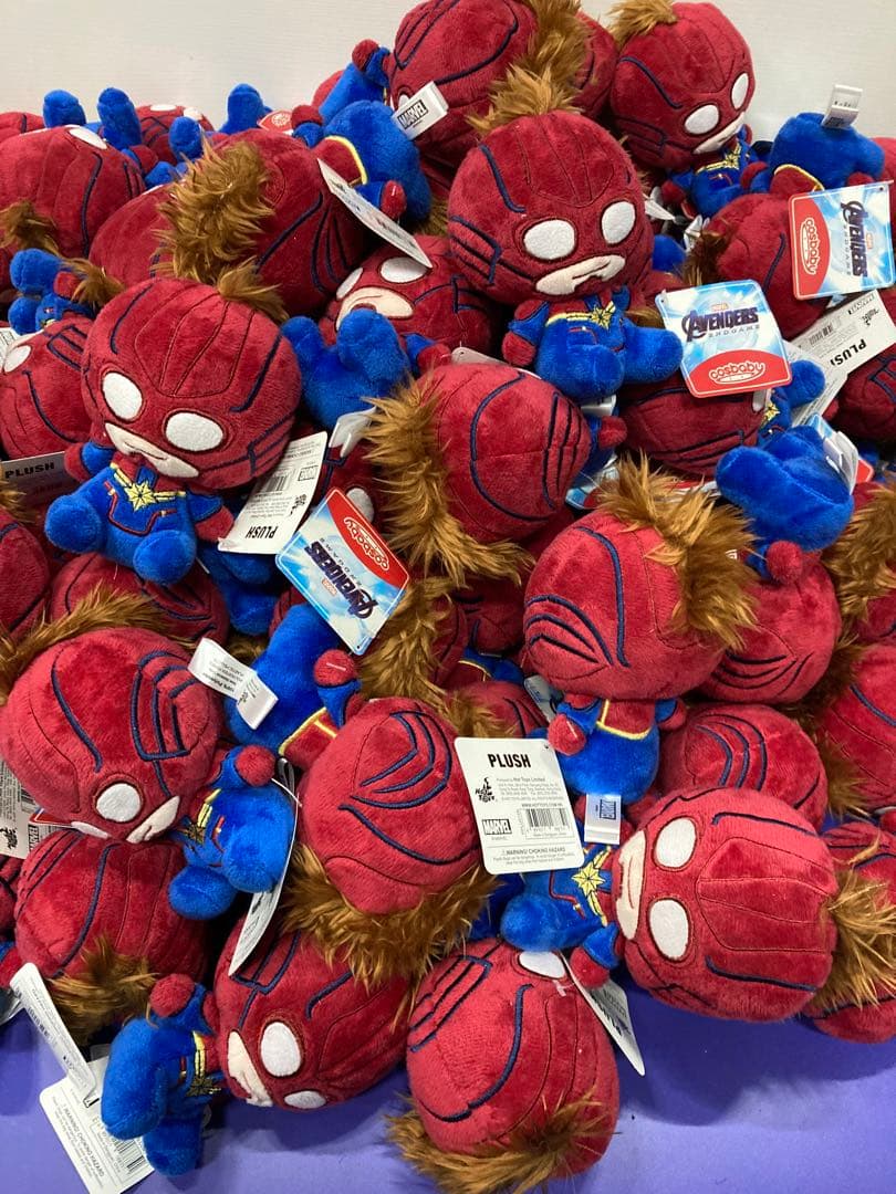 J)新品 マーベル コスベイビー ぬいぐるみ キャプテンマーベル 計82個