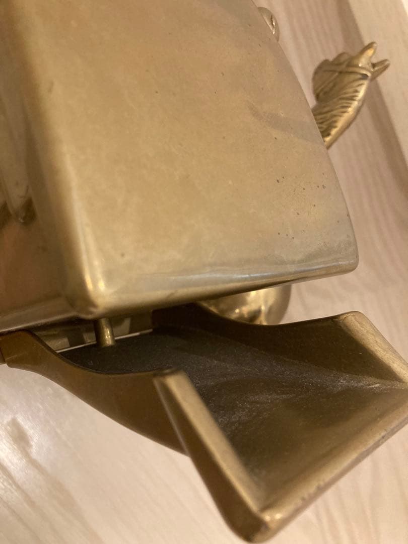 ヴィンテージ真鍮の置物、馬車を引く馬、真鍮の装飾、真鍮製