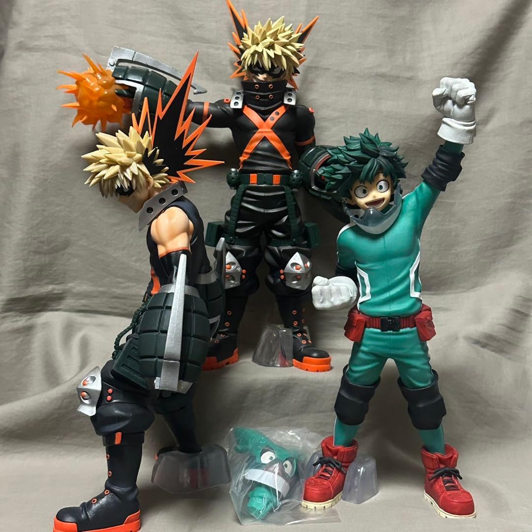 一番くじ 僕のヒーローアカデミア 爆豪勝己 緑谷出久 フィギュア 3個セット