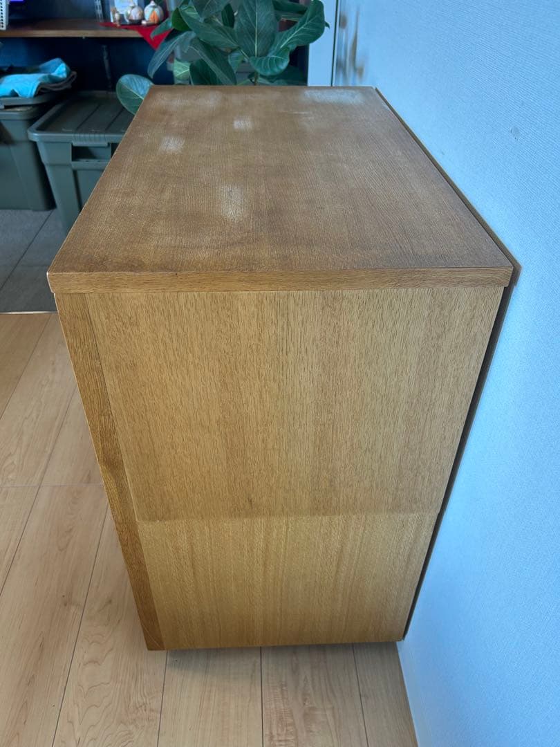 関家具 木製キャビネット W70×D40×H70 ガラス扉付き