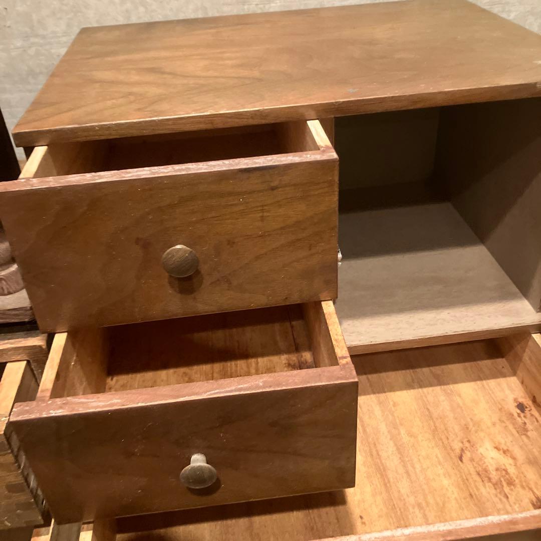 お得！！小棚 引き出し 6点セット 昭和レトロ アンティーク インテリア　店舗