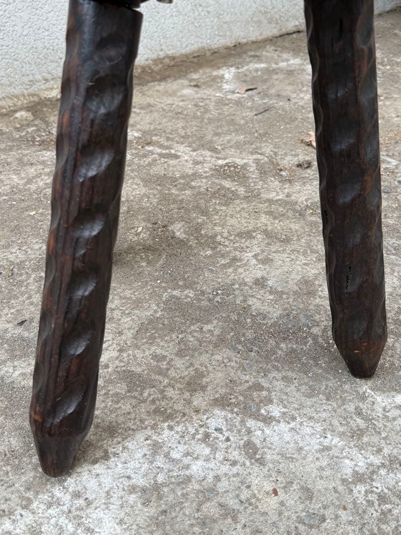 家具 Spanish Brutalist Chair in Wood, 1960s