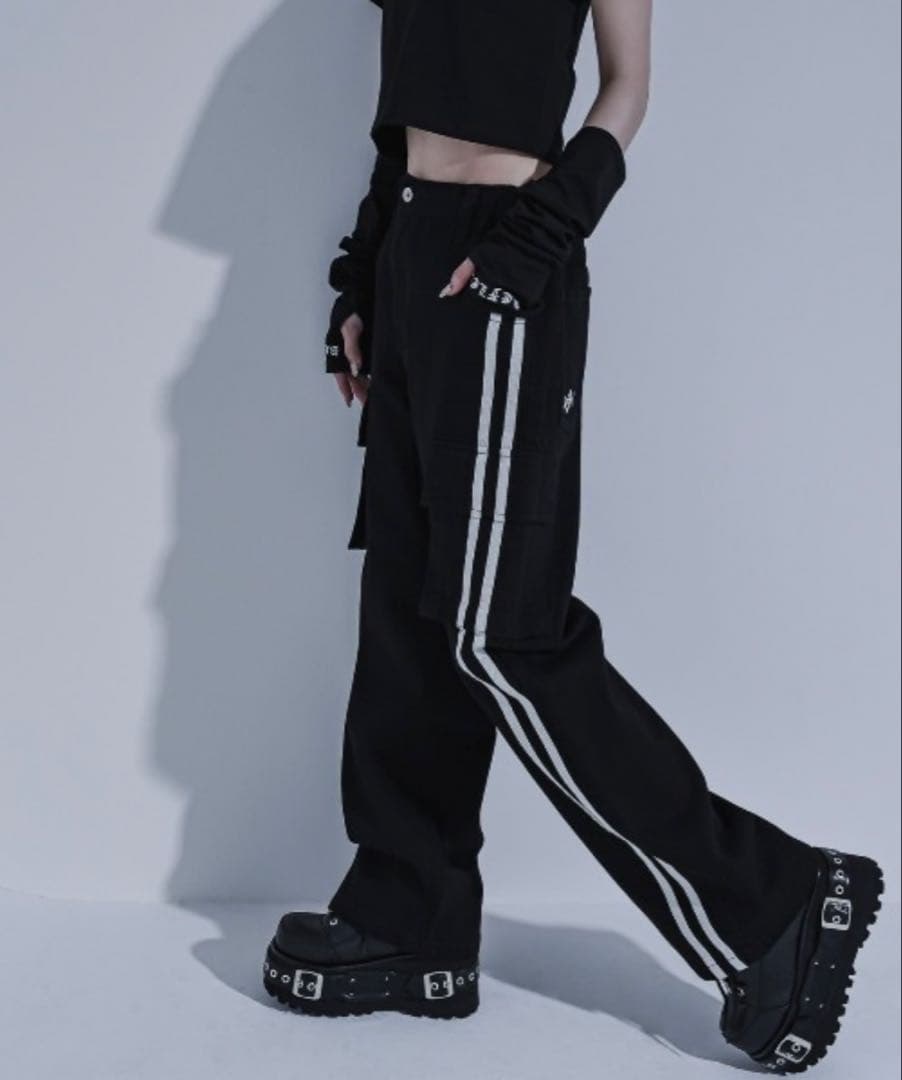 新品未使用 REFLEM【レフレム】ダブルラインカーゴデニムパンツ