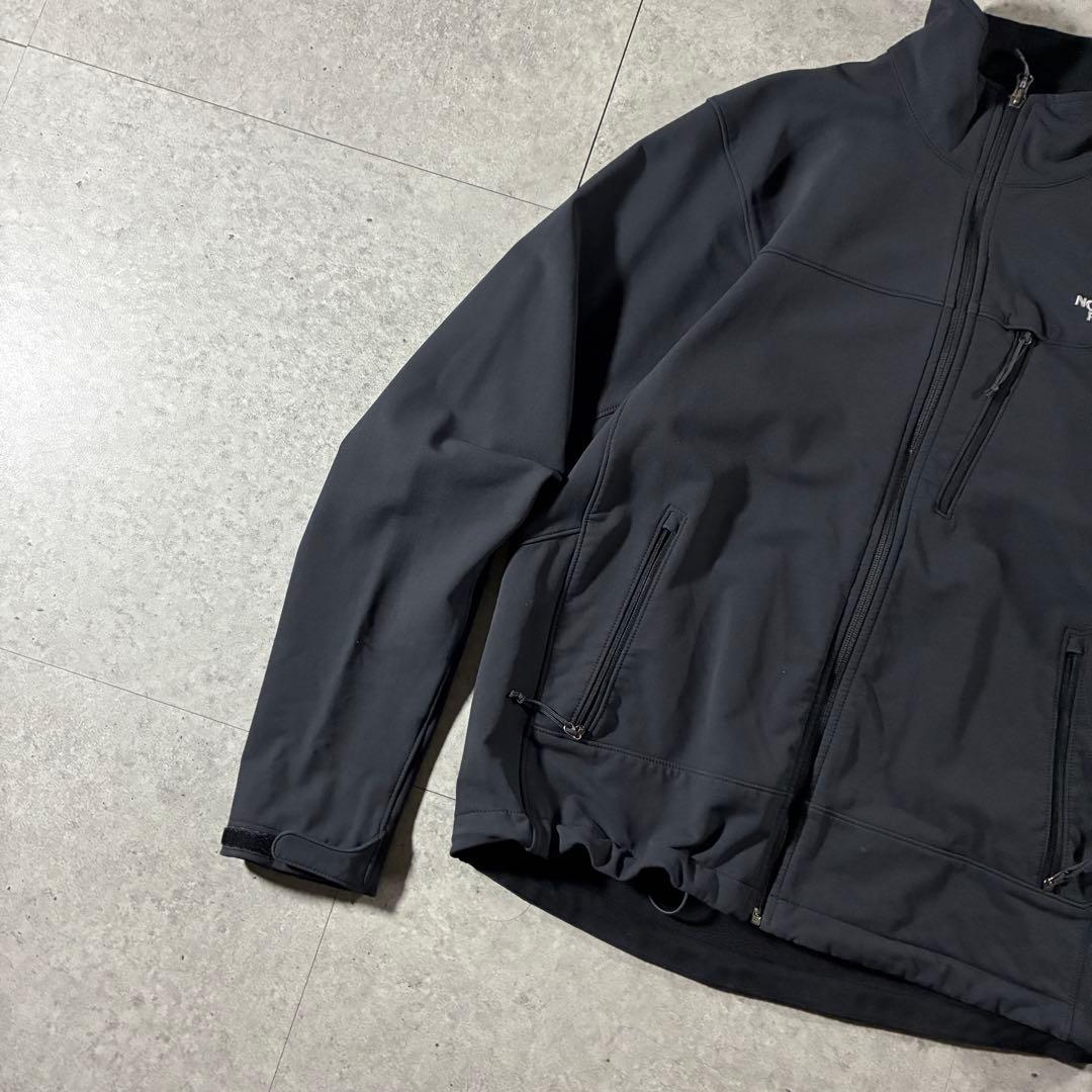 THE NORTH FACE TNF APEXソフトシェルジャケット刺繍ロゴ