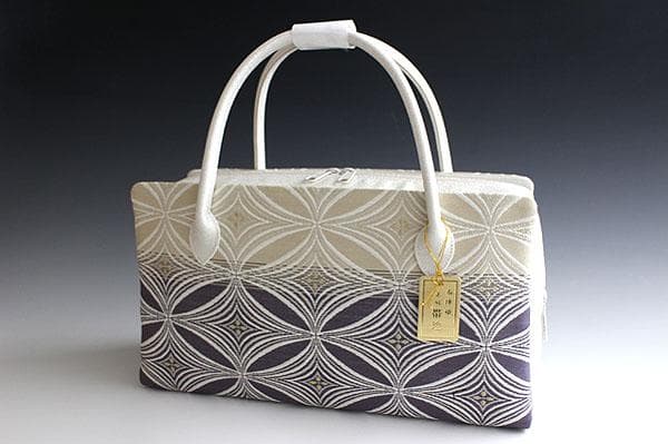 新品未使用 ！！特別セール！！京都 西陣 正絹 帯使用 利休バッグ 25917