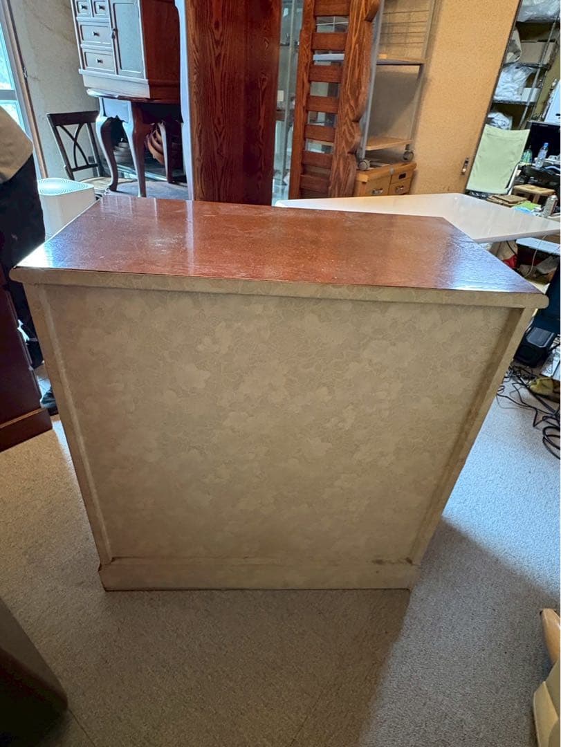 越後民芸 家具 5段 チェスト 民芸 箪笥 整理 タンス 洋服 当時物　高級