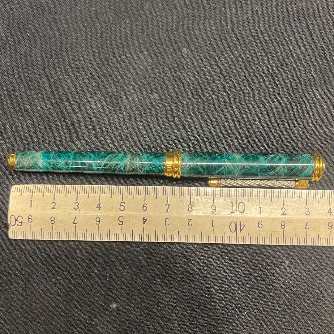 〇Bb右1186 フィリップ シャリオール ボールペン グリーンマーブル