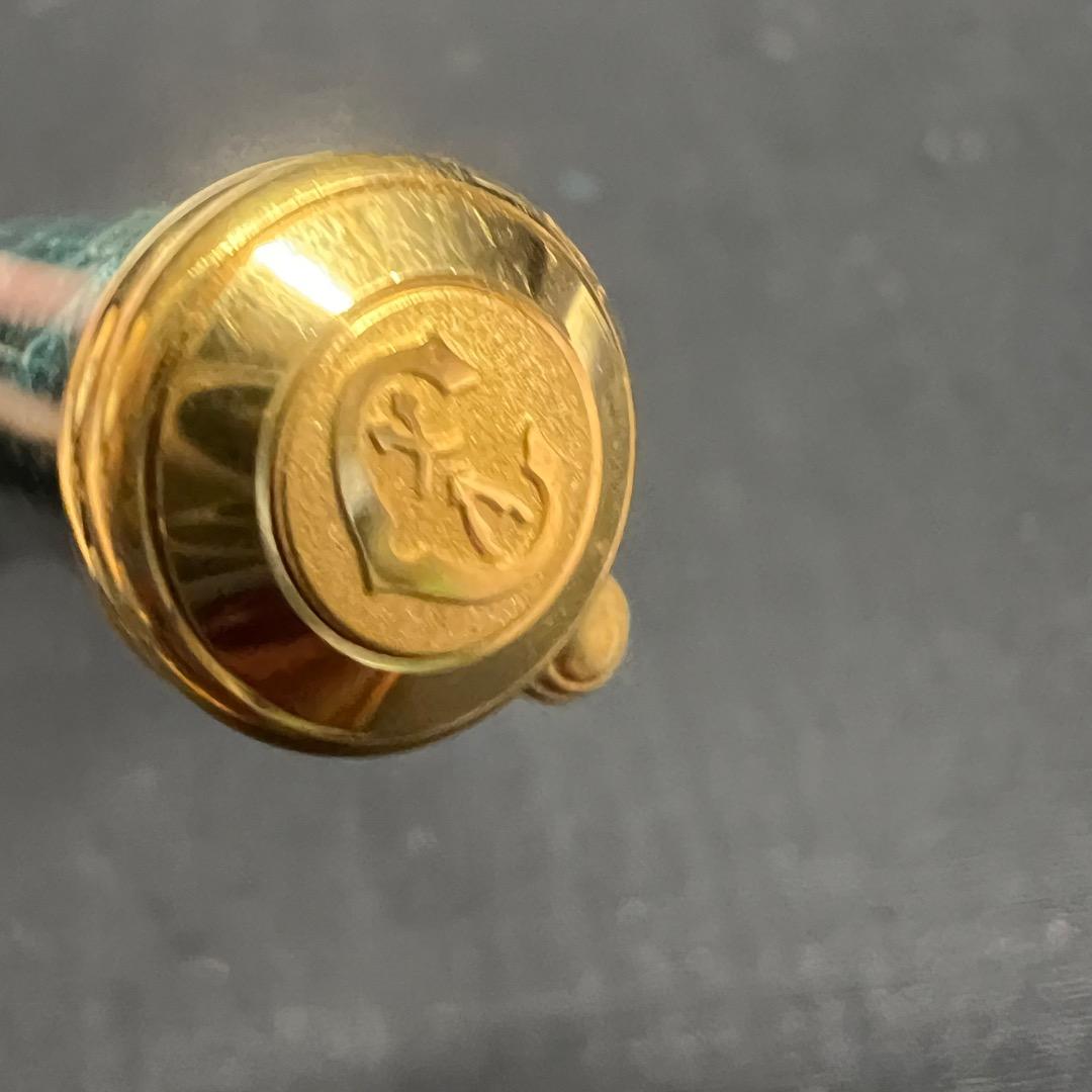 〇Bb右1186 フィリップ シャリオール ボールペン グリーンマーブル