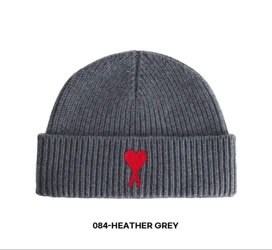 AMI PARIS アミパリス メリノウール ビーニー グレー