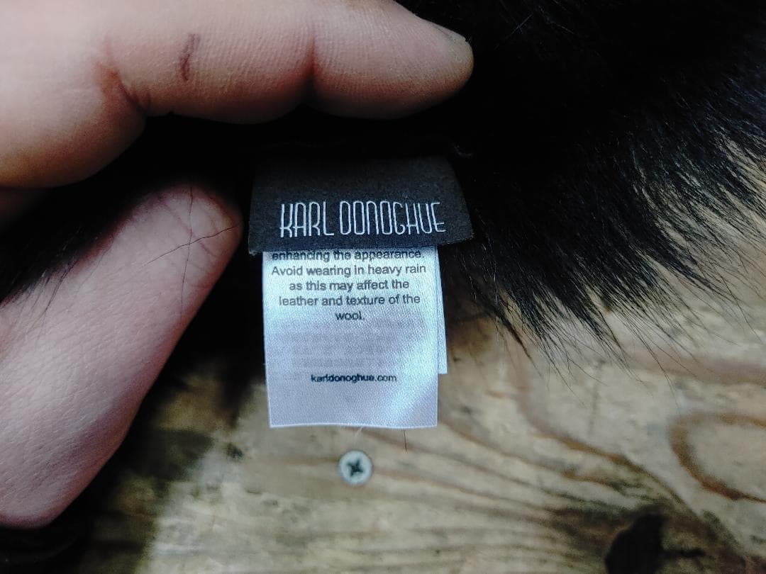 KARL DONOGHUE　ハンドメイド　ケーブル編みニット帽