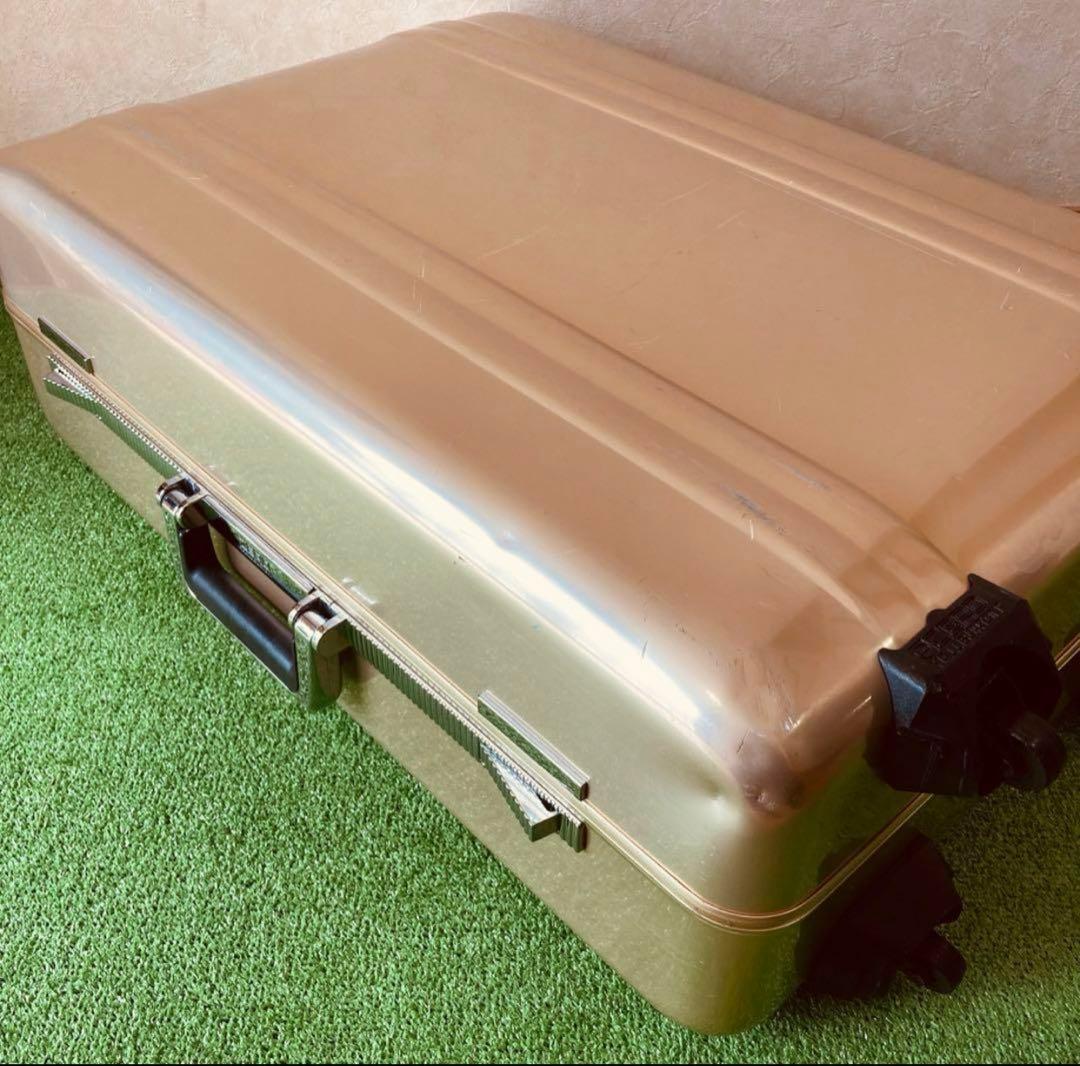 希少 ゼロハリバートン ヴィンテージ　アルミ シャンパンゴールド スーツケース