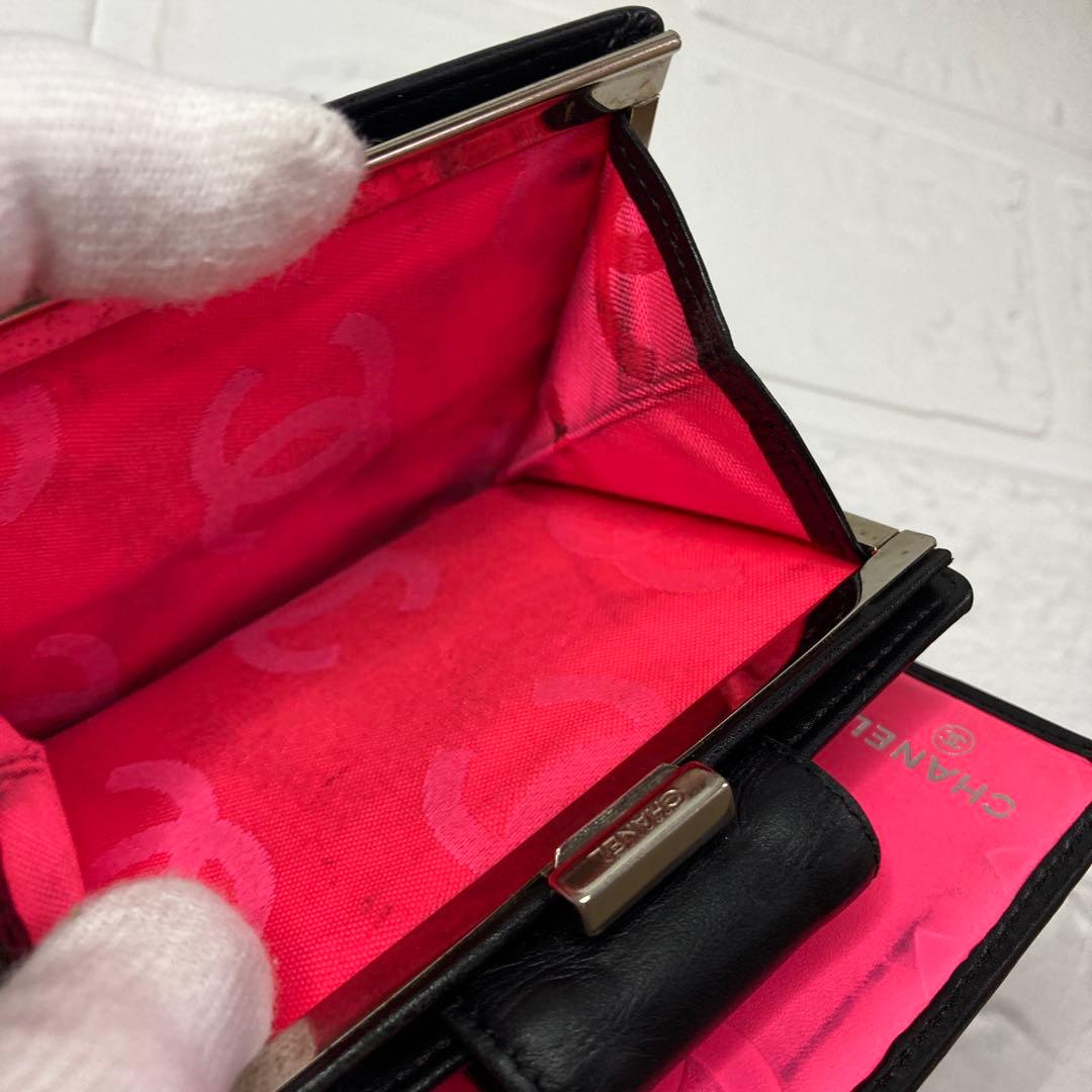 CHANEL ココマーク マトラッセ カンボン 財布　d2015798