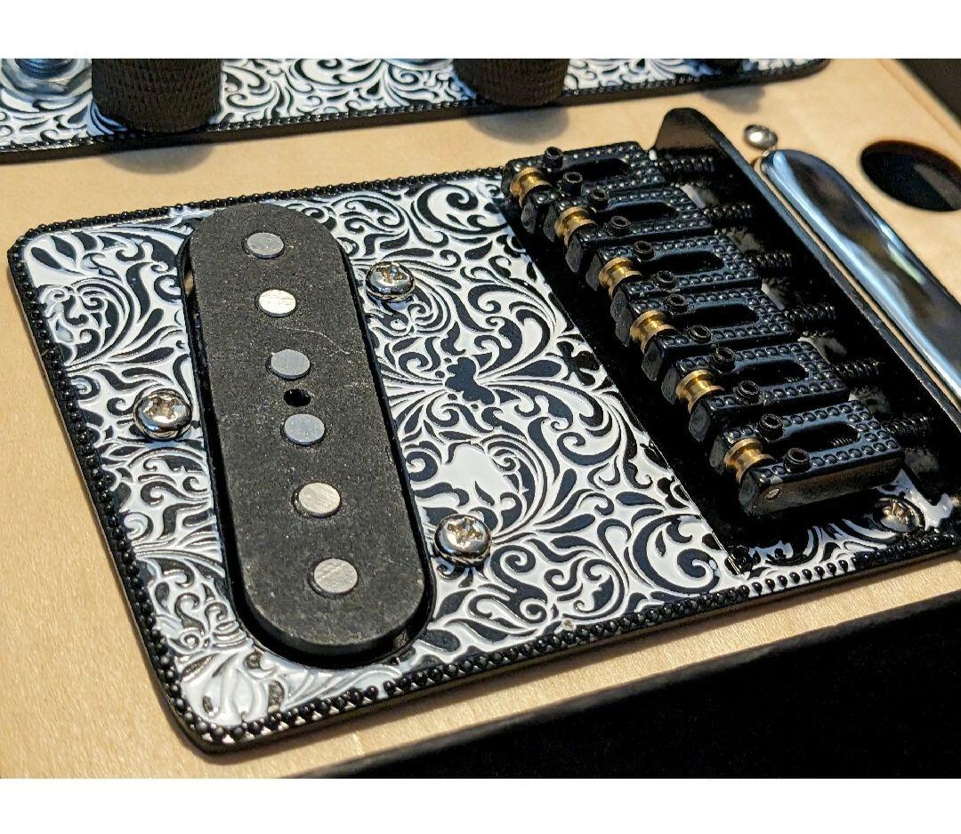 アルニコV　ピックアップ　ローラーサドル　メタルプレート　アセンブリ　セット